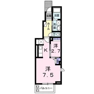IL SOLE 北陽台【1階】の間取り