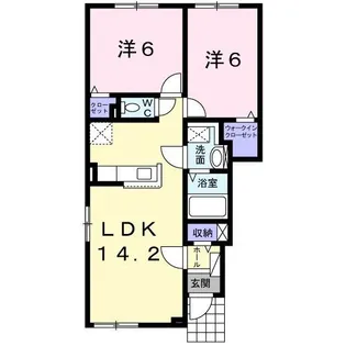 ティエラ【1階】の間取り
