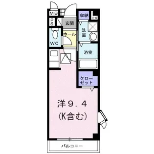 シャンドフルール【1階】の間取り