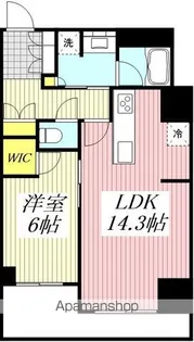 アトラスタワー小平小川【6階】の間取り