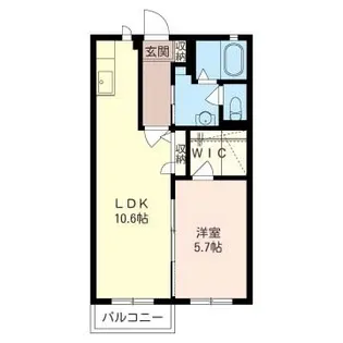 クレセントB【2階】の間取り