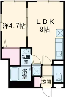 ウェルスクエアイズム目白EAST【3階】の間取り