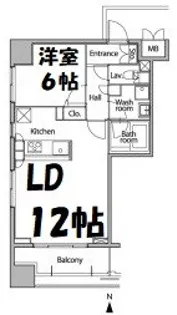 グラン・アベニュー栄【2階】の間取り