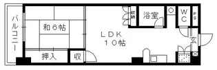 エンブレム元浜【7階】の間取り