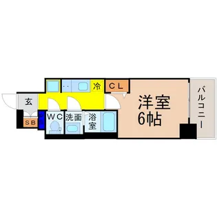 プレサンスNAGOYAシティオ【8階】の間取り