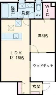 エコリビングステージ上北台【1階】の間取り
