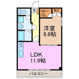 グリーンハイツ水広下【2階】の間取り