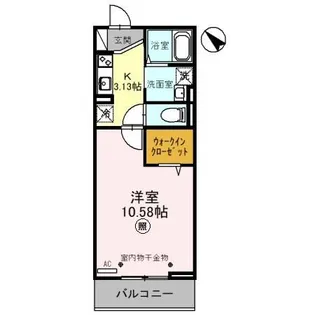 アクトルシェリア【2階】の間取り