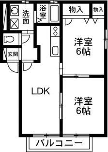 ウィルD【1階】の間取り