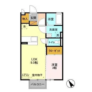 ユーメ・ハイム【2階】の間取り