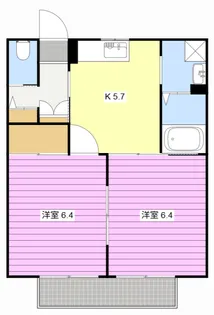ベルドミールB【2階】の間取り