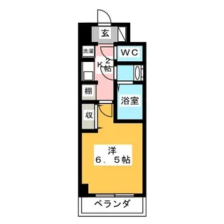 ジュネッセ浦和【5階】の間取り