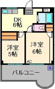 第2タカサハイム【3階】の間取り