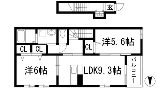 エスペランサ1059【2階】の間取り