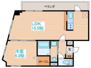URBAN TERRACE TOSHOGU【2階】の間取り