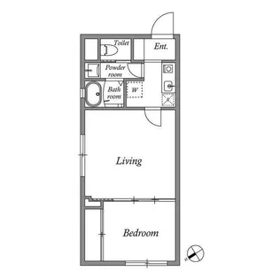 SOLASIA residence門前仲町【3階】の間取り