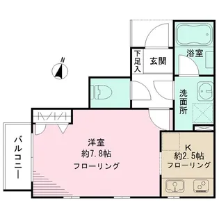 バリウィンド【1階】の間取り