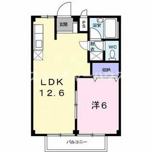 グリーンハイツ飛田【2階】の間取り