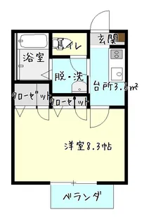シャルム【2階】の間取り