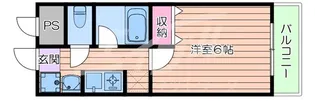 横山第8マンション【1階】の間取り