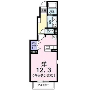 リバーフィールド【1階】の間取り
