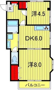 KA-ZU柏【2階】の間取り