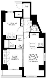 ルクシェール王子【11階】の間取り