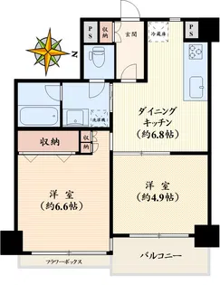 インペリアル音羽フラット【3階】の間取り