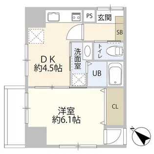 ジャルダン目黒(011693)【8階】の間取り