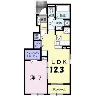 グランド パイン ヴィラ I【1階】の間取り
