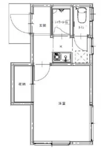 ハウス西村【1階】の間取り