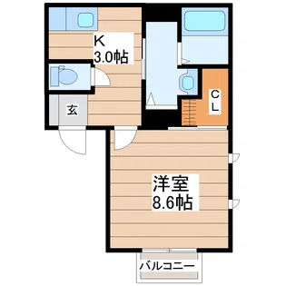 シャーメゾンCoco【1階】の間取り