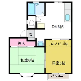 ストークハイツ吉成【2階】の間取り