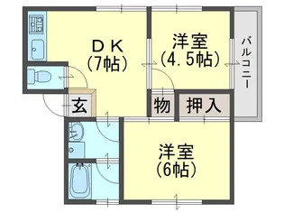 サニー土山コーポ【2階】の間取り
