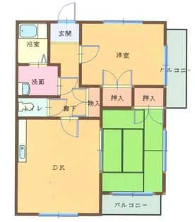 リビエ川崎4-C【4階】の間取り