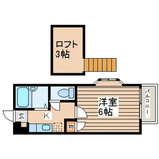 宮城県仙台市泉区将監2【アパート】の間取り