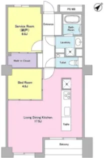 Faro西麻布【4階】の間取り