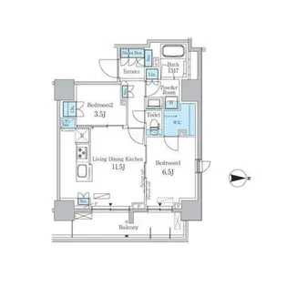 東京都台東区蔵前4【マンション】の間取り