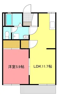デュークドム流山【2階】の間取り