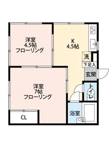 ハウス88 D棟【2階】の間取り
