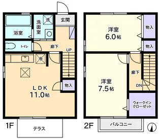 【ヴィレッジコート B】の間取り