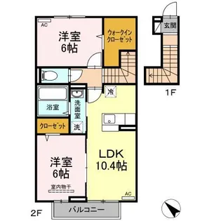 DーROOM南阿蘇【2階】の間取り
