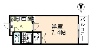 ラフィネ五福2【2階】の間取り