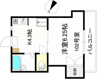 第三サンセール平山【1階】の間取り