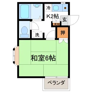 コーポときわ台II【2階】の間取り