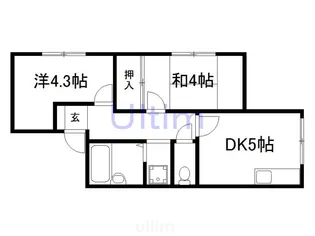 第三芳月ハイツ【2階】の間取り
