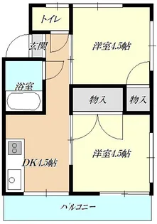 美鈴マンション【2階】の間取り