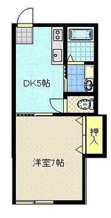 グレージュコート【2階】の間取り