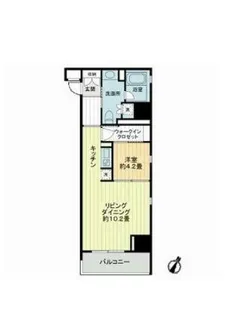東京都港区白金2【マンション】の間取り