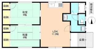 長野県松本市城山【一戸建】の間取り